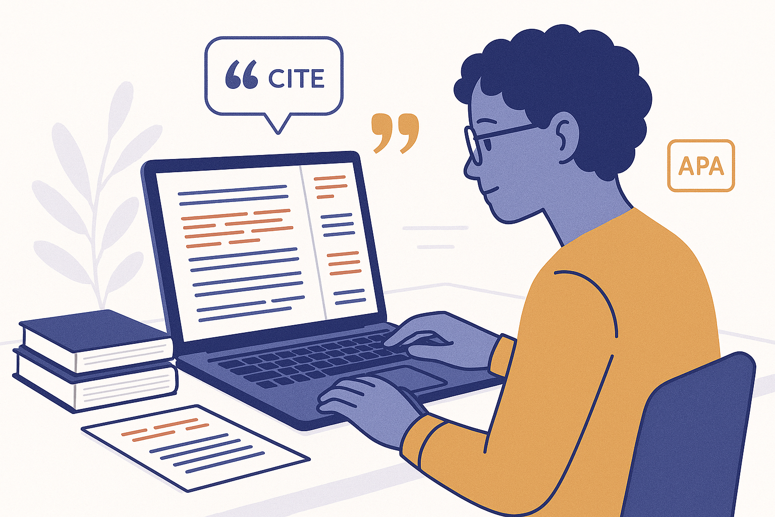 Researcher editing a manuscript with tracked changes