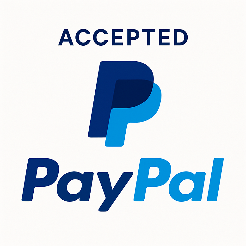 PayPal accepted payment badge