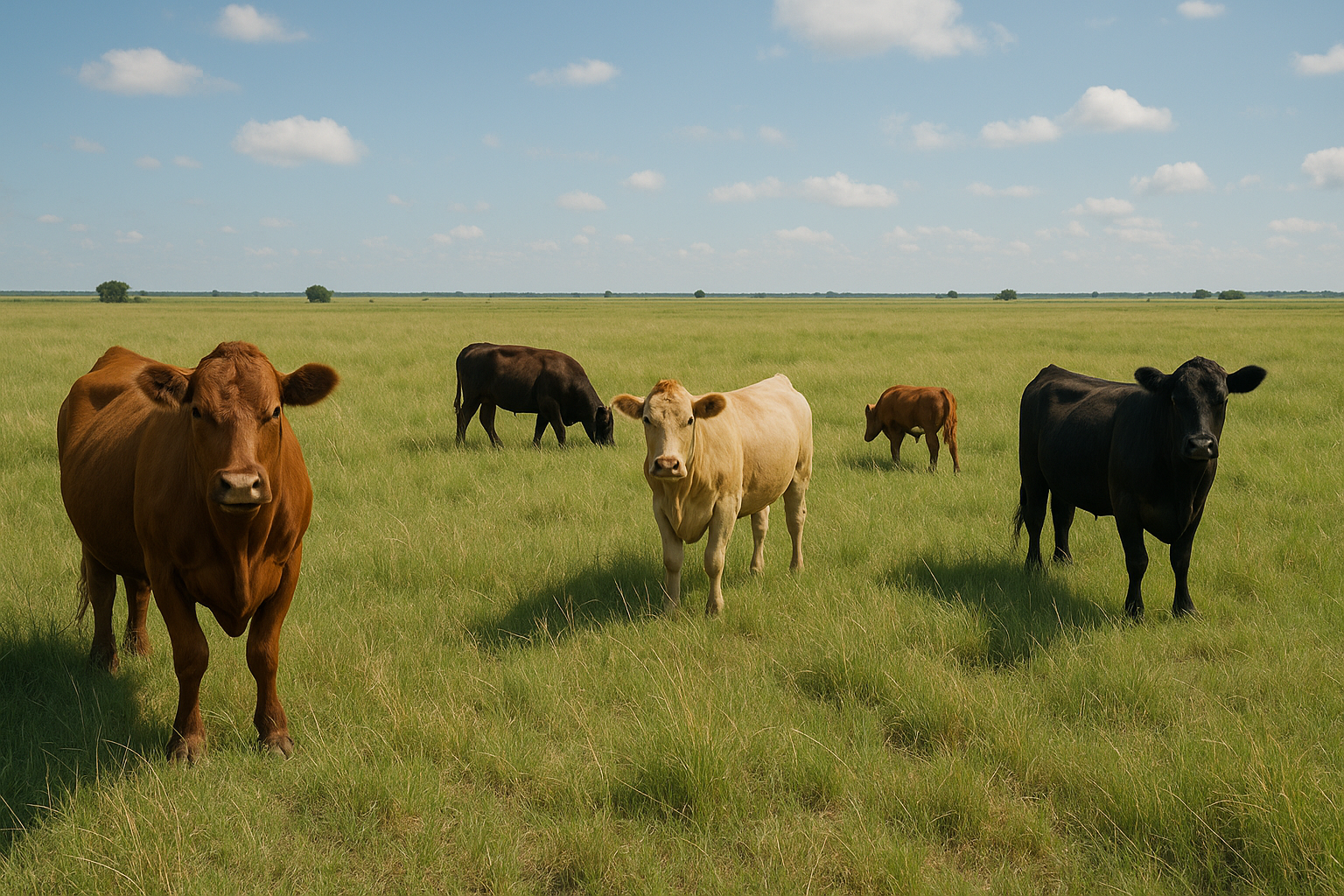 Meadow Meats pasture with grass-fed cattle