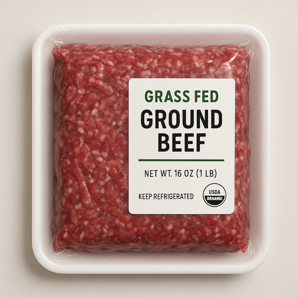 Grass-fed ground beef pack