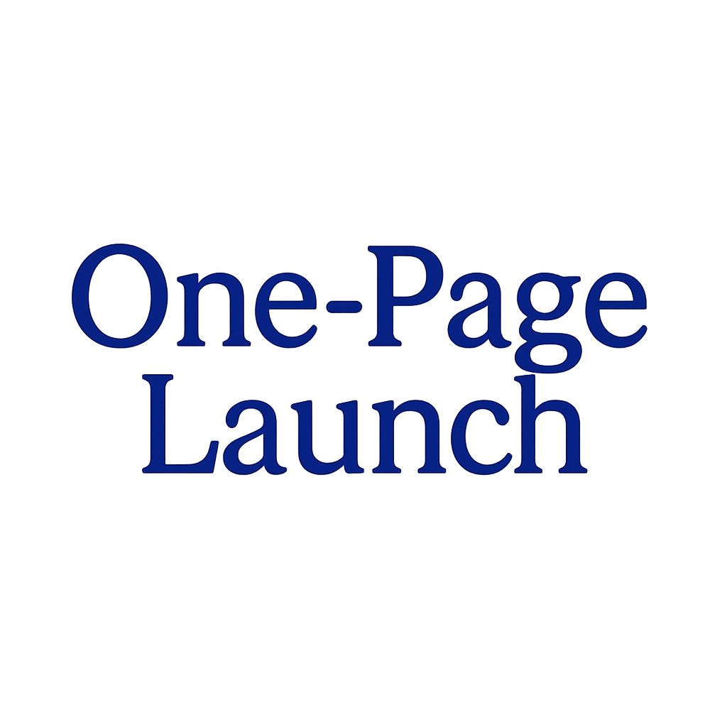 One-Page Launch logo
