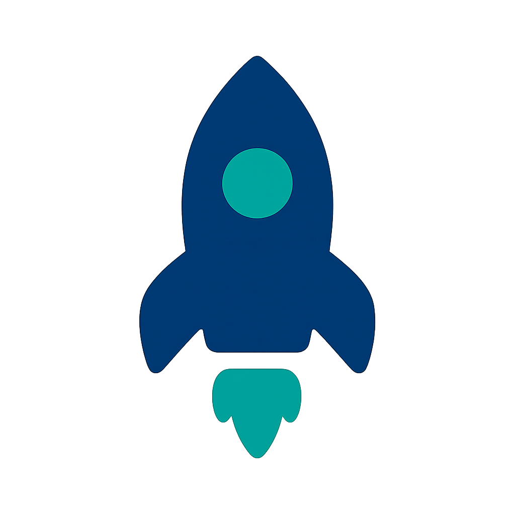 Launch rocket icon
