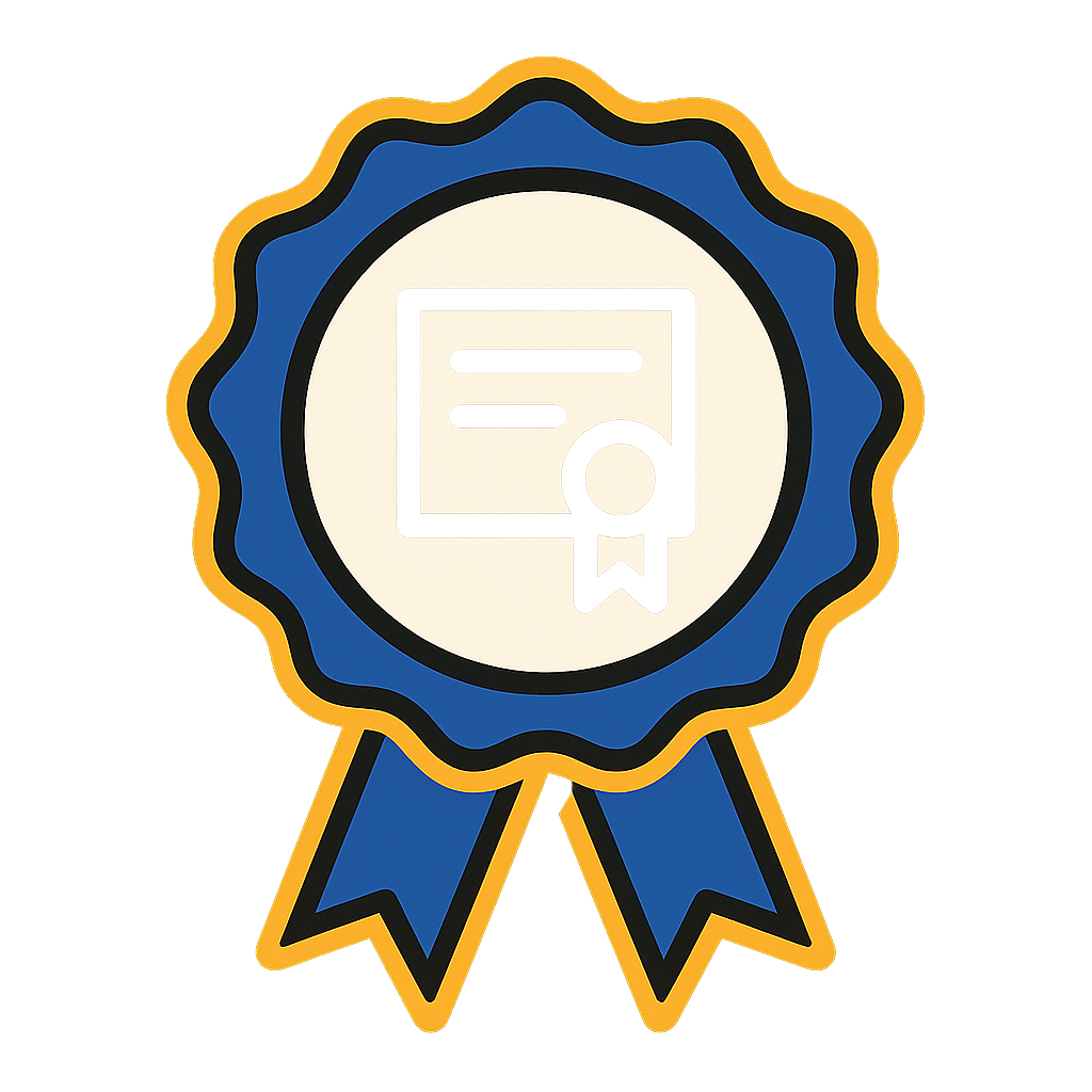 Certificate included