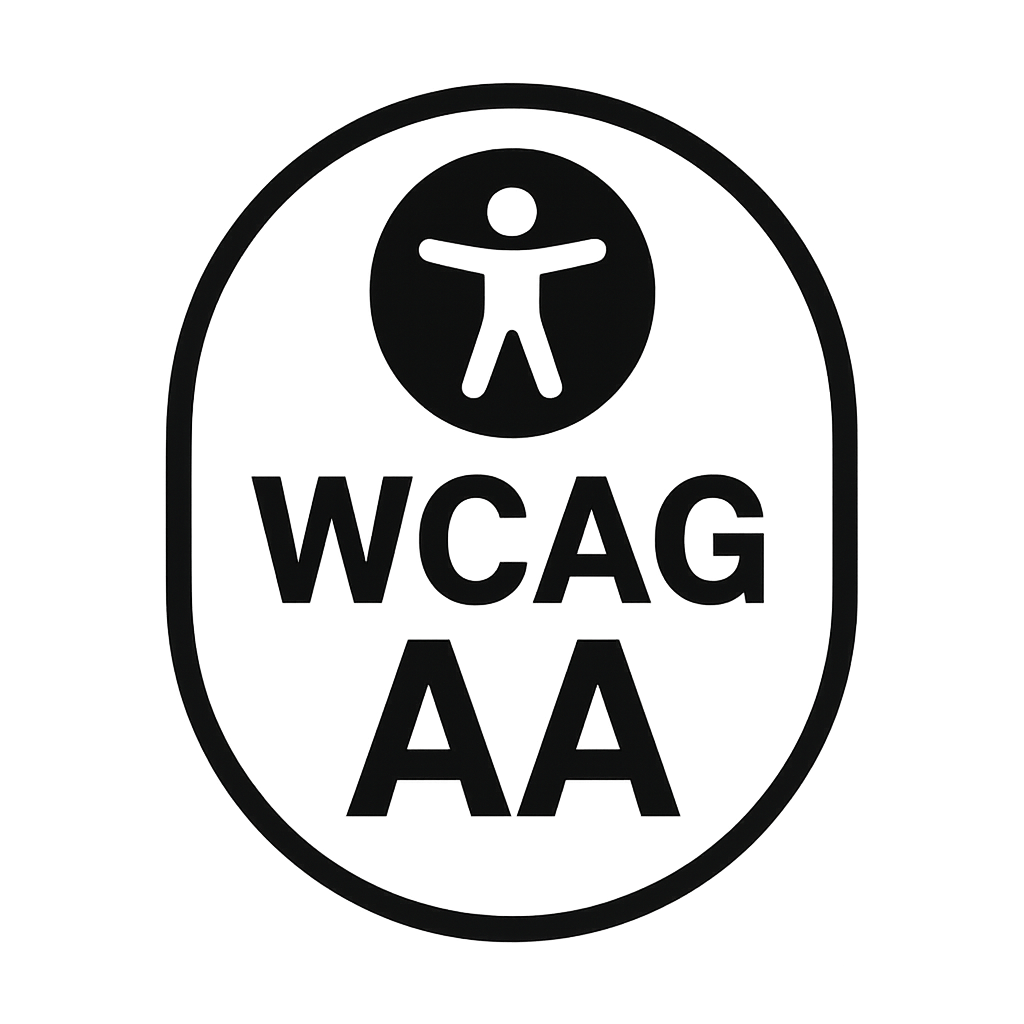 WCAG AA compliant badge