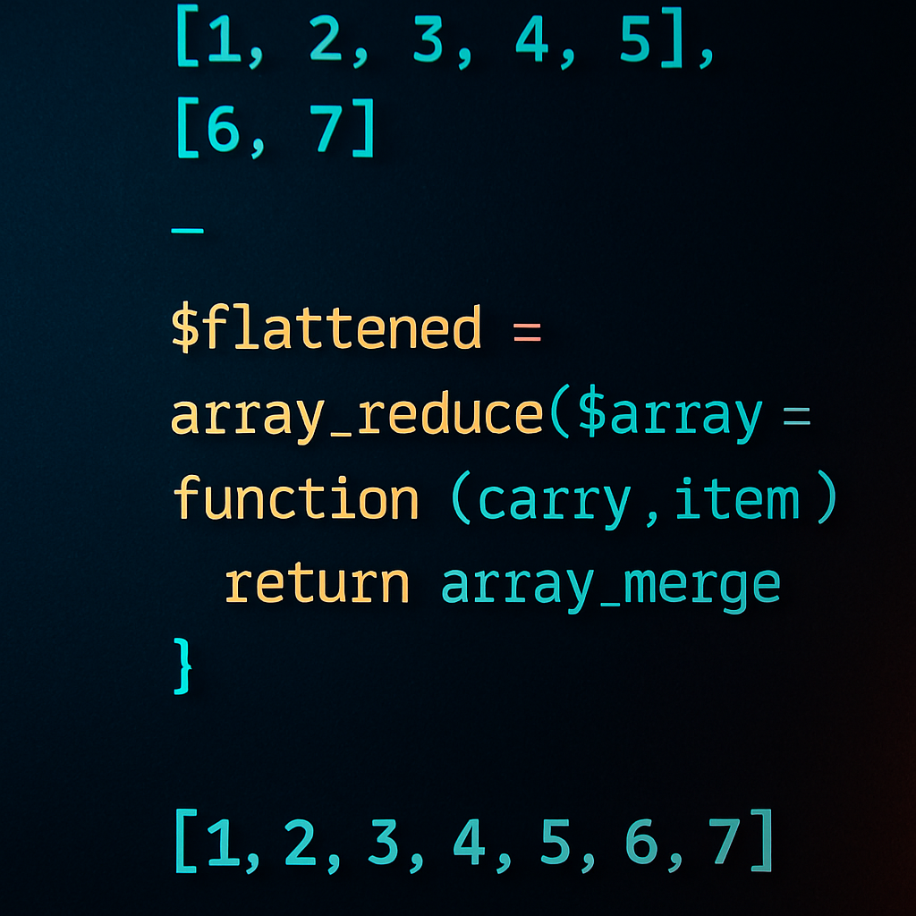 “Flatten Nested Arrays Easily with PHP’s array_reduce – Boost Performance & Simplify Code!”