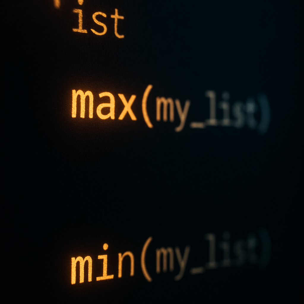 Quick Python Tip: Easily Find Max & Min Values in Lists with Built-In Functions!